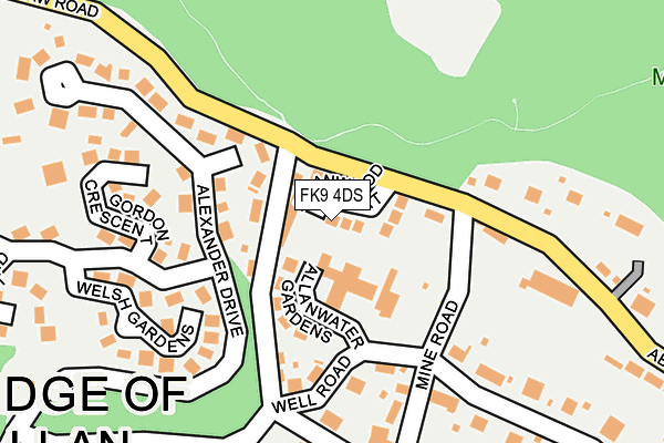 FK9 4DS map - OS OpenMap – Local (Ordnance Survey)