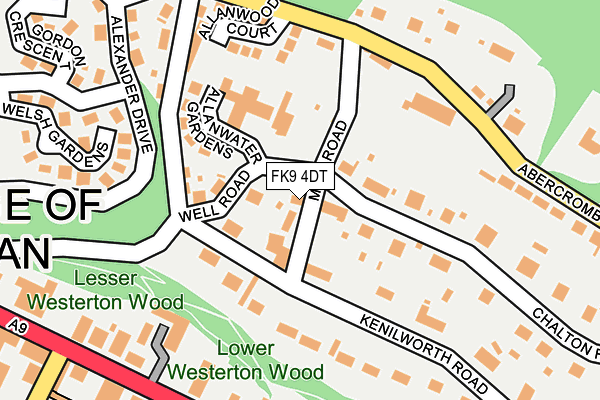 FK9 4DT map - OS OpenMap – Local (Ordnance Survey)