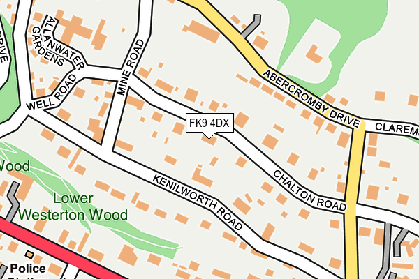 FK9 4DX map - OS OpenMap – Local (Ordnance Survey)