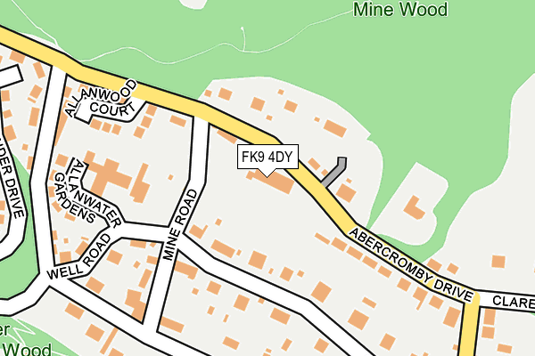 FK9 4DY map - OS OpenMap – Local (Ordnance Survey)