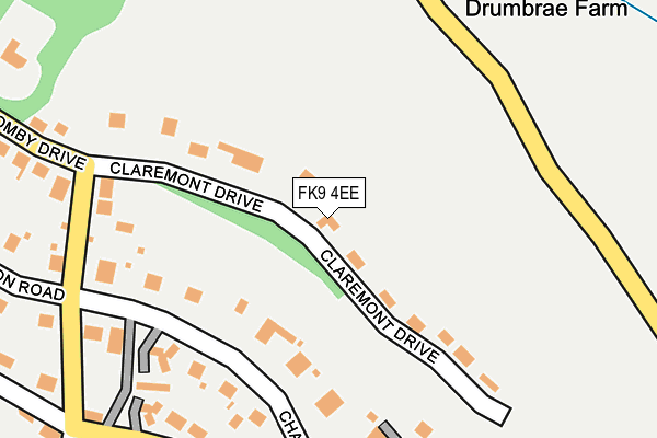 FK9 4EE map - OS OpenMap – Local (Ordnance Survey)