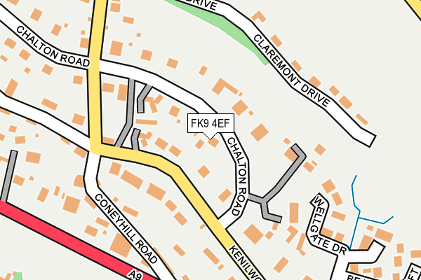 FK9 4EF map - OS OpenMap – Local (Ordnance Survey)