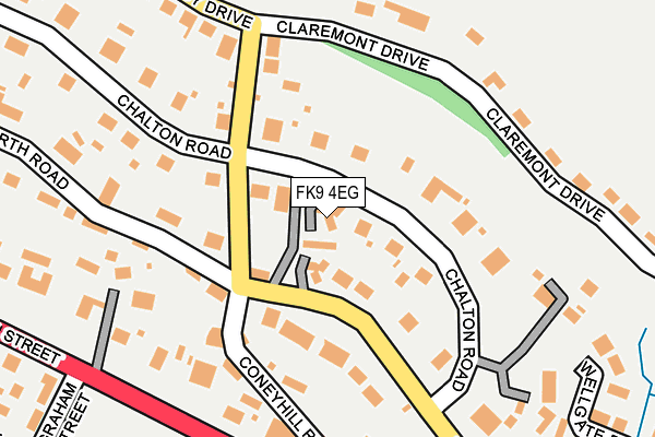 FK9 4EG map - OS OpenMap – Local (Ordnance Survey)