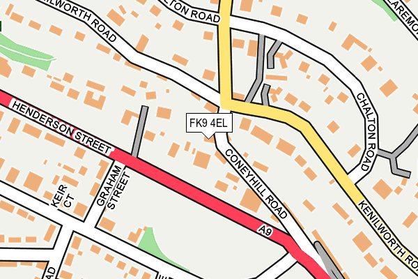 FK9 4EL map - OS OpenMap – Local (Ordnance Survey)