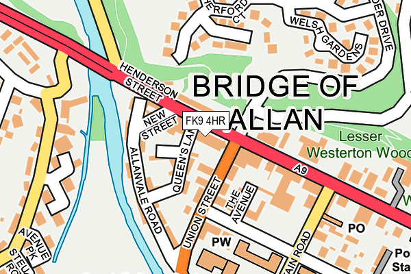 FK9 4HR map - OS OpenMap – Local (Ordnance Survey)
