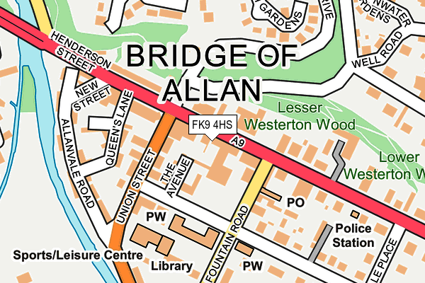Map of BLINK BRIDGE OF ALLAN LTD at local scale