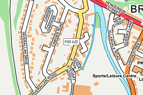 FK9 4JD map - OS OpenMap – Local (Ordnance Survey)
