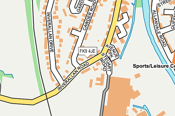 FK9 4JE map - OS OpenMap – Local (Ordnance Survey)