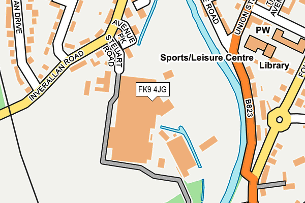 FK9 4JG map - OS OpenMap – Local (Ordnance Survey)
