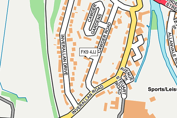 FK9 4JJ map - OS OpenMap – Local (Ordnance Survey)