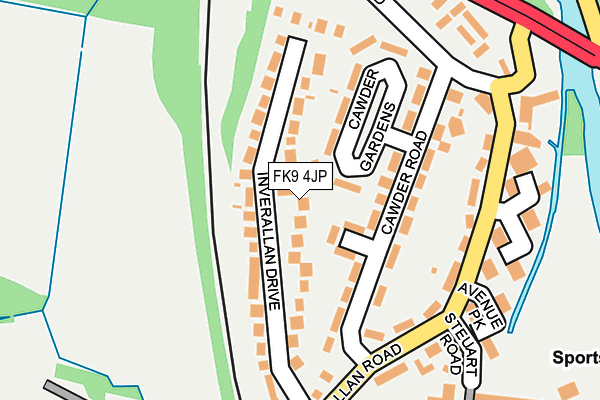 FK9 4JP map - OS OpenMap – Local (Ordnance Survey)