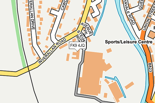 FK9 4JQ map - OS OpenMap – Local (Ordnance Survey)