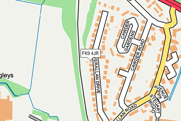 FK9 4JR map - OS OpenMap – Local (Ordnance Survey)