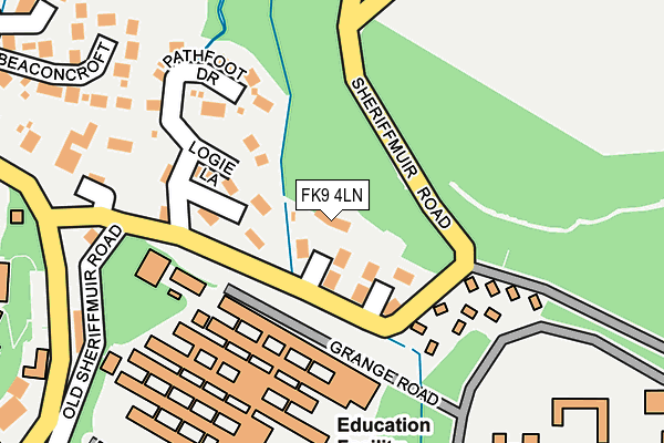 FK9 4LN map - OS OpenMap – Local (Ordnance Survey)