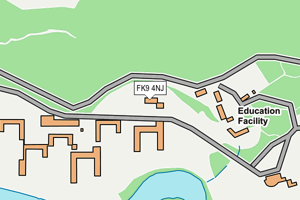 FK9 4NJ map - OS OpenMap – Local (Ordnance Survey)