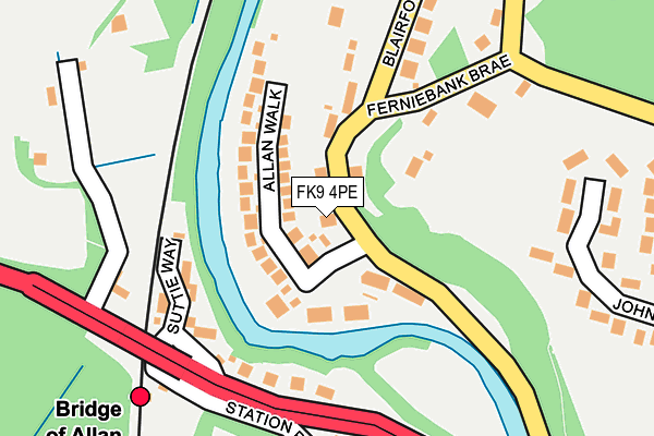 FK9 4PE map - OS OpenMap – Local (Ordnance Survey)