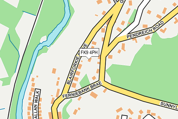 FK9 4PH map - OS OpenMap – Local (Ordnance Survey)