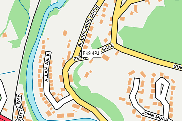 FK9 4PJ map - OS OpenMap – Local (Ordnance Survey)