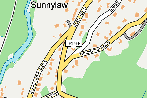 FK9 4PN map - OS OpenMap – Local (Ordnance Survey)