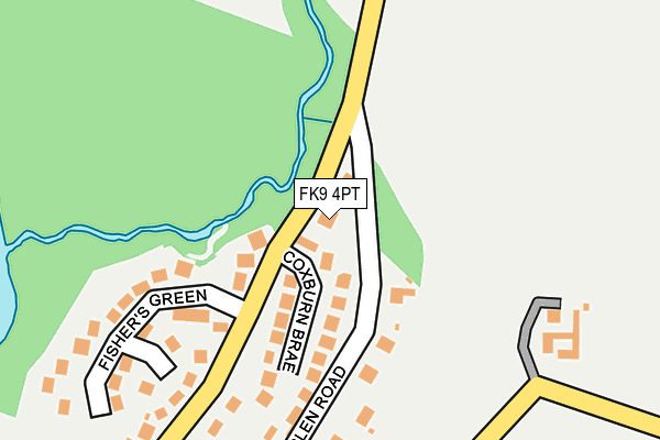 FK9 4PT map - OS OpenMap – Local (Ordnance Survey)