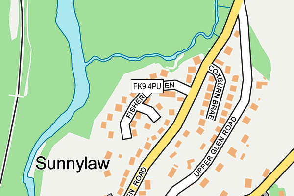 FK9 4PU map - OS OpenMap – Local (Ordnance Survey)