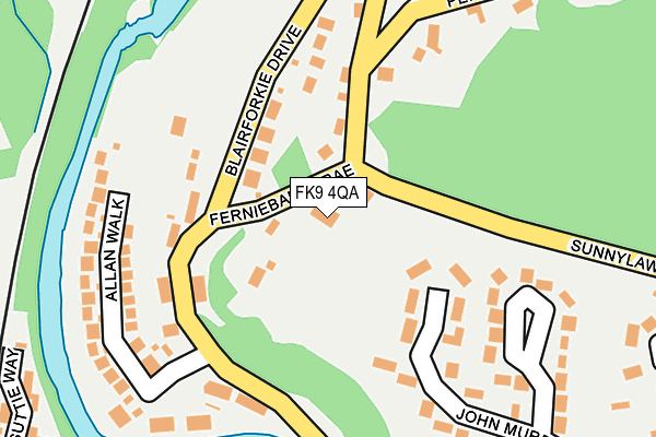 FK9 4QA map - OS OpenMap – Local (Ordnance Survey)