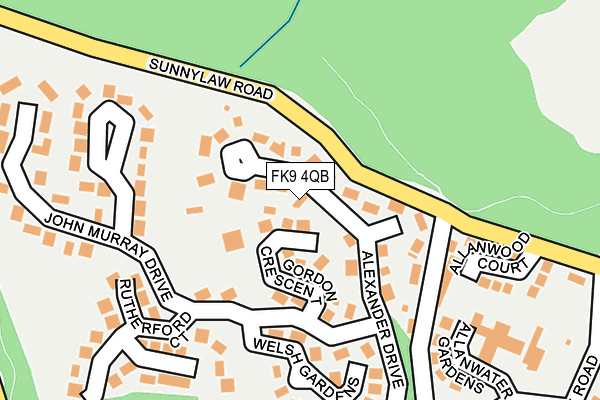 FK9 4QB map - OS OpenMap – Local (Ordnance Survey)