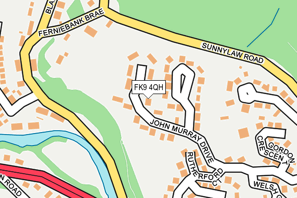 FK9 4QH map - OS OpenMap – Local (Ordnance Survey)