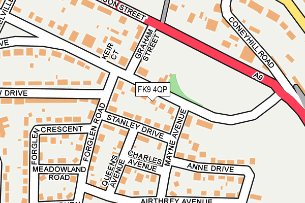 FK9 4QP map - OS OpenMap – Local (Ordnance Survey)