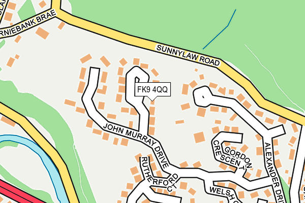 FK9 4QQ map - OS OpenMap – Local (Ordnance Survey)