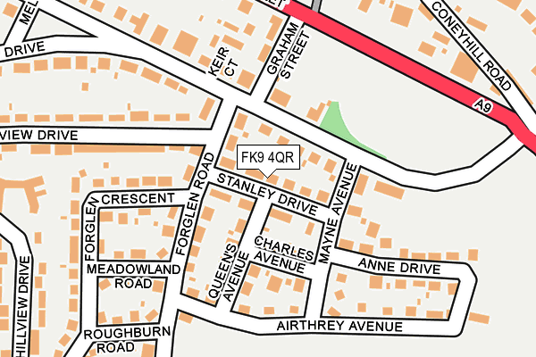 FK9 4QR map - OS OpenMap – Local (Ordnance Survey)
