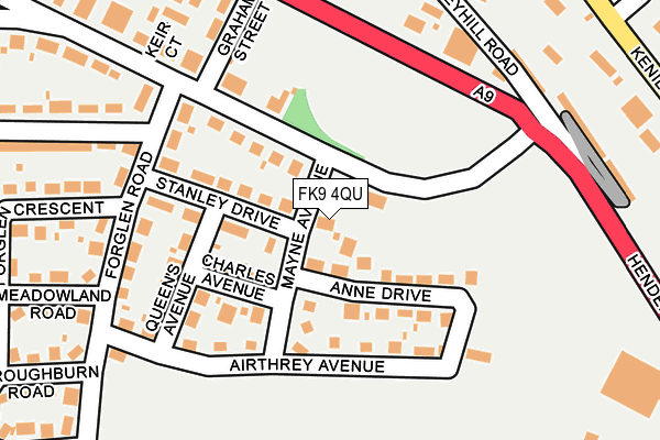 FK9 4QU map - OS OpenMap – Local (Ordnance Survey)