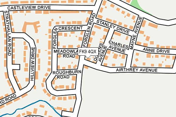 FK9 4QX map - OS OpenMap – Local (Ordnance Survey)
