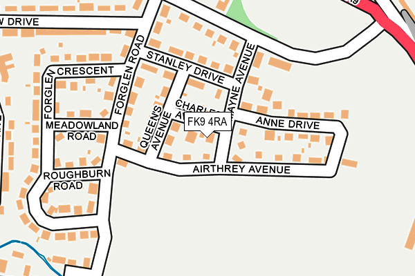 FK9 4RA map - OS OpenMap – Local (Ordnance Survey)