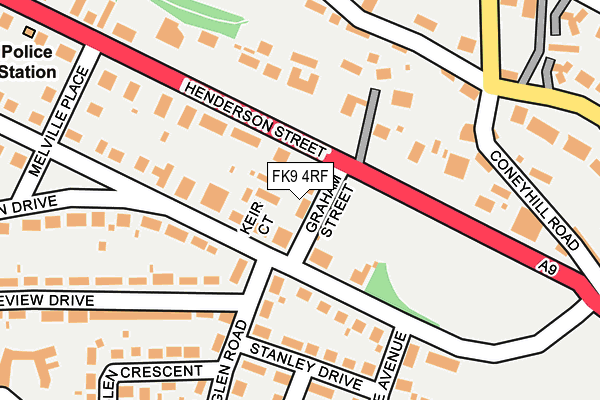 FK9 4RF map - OS OpenMap – Local (Ordnance Survey)