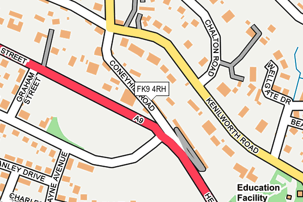 FK9 4RH map - OS OpenMap – Local (Ordnance Survey)