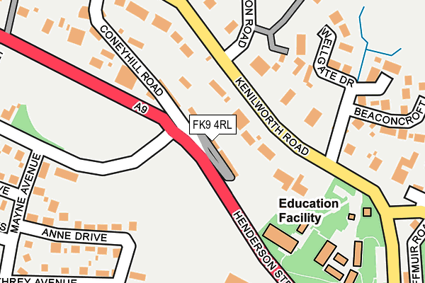 FK9 4RL map - OS OpenMap – Local (Ordnance Survey)