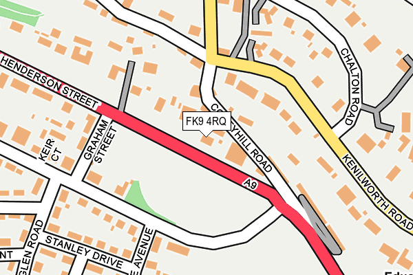 FK9 4RQ map - OS OpenMap – Local (Ordnance Survey)