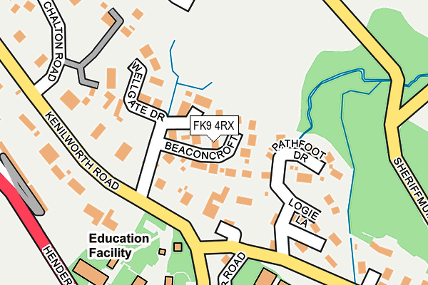 FK9 4RX map - OS OpenMap – Local (Ordnance Survey)