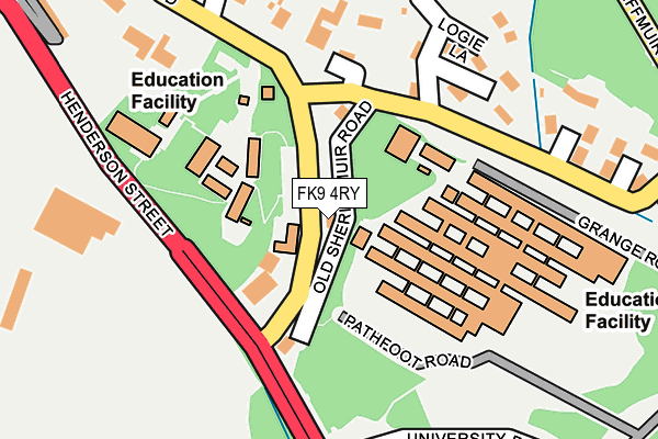 FK9 4RY map - OS OpenMap – Local (Ordnance Survey)