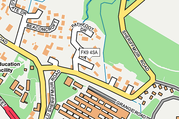 FK9 4SA map - OS OpenMap – Local (Ordnance Survey)