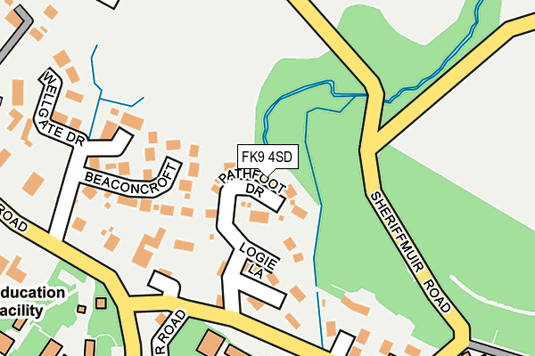 FK9 4SD map - OS OpenMap – Local (Ordnance Survey)