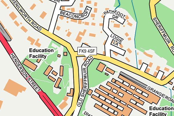 FK9 4SF map - OS OpenMap – Local (Ordnance Survey)