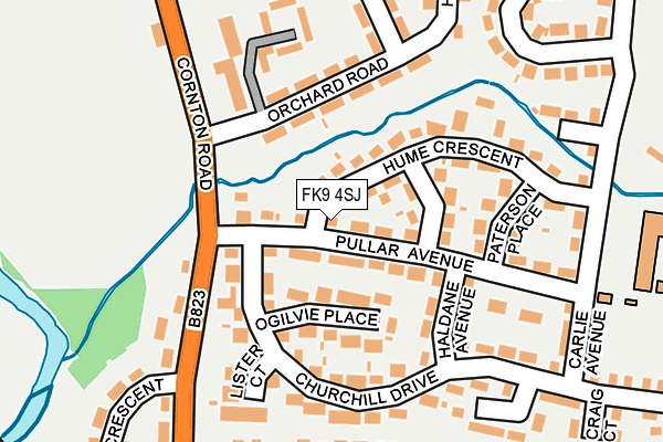 FK9 4SJ map - OS OpenMap – Local (Ordnance Survey)