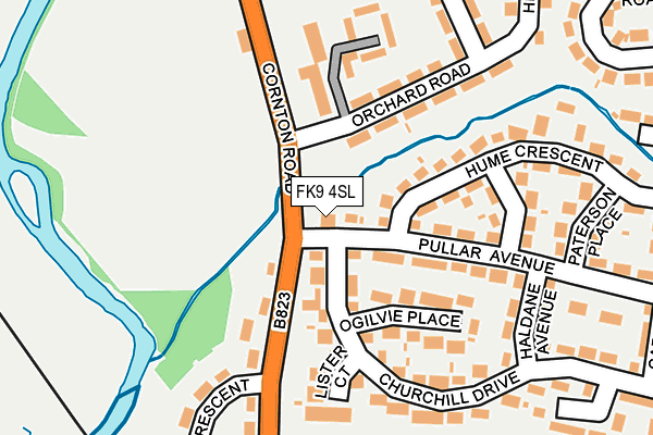 FK9 4SL map - OS OpenMap – Local (Ordnance Survey)
