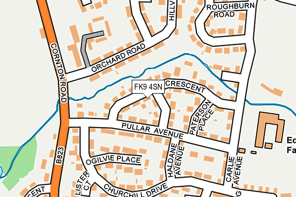 FK9 4SN map - OS OpenMap – Local (Ordnance Survey)