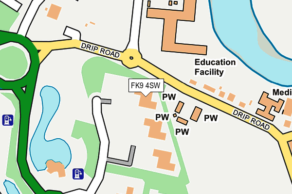 FK9 4SW map - OS OpenMap – Local (Ordnance Survey)