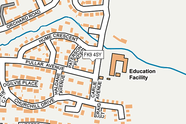 FK9 4SY map - OS OpenMap – Local (Ordnance Survey)