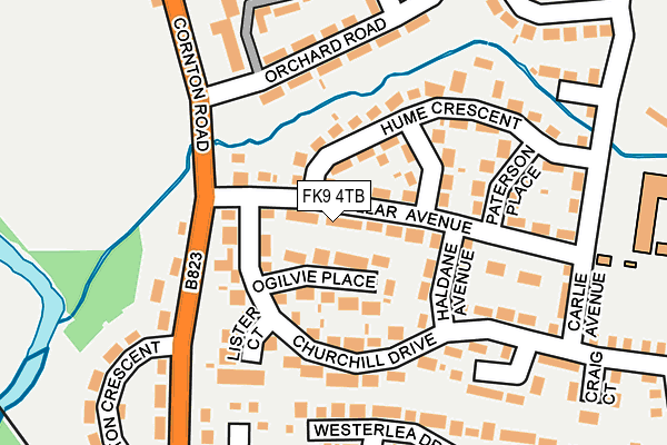 FK9 4TB map - OS OpenMap – Local (Ordnance Survey)