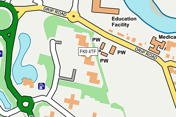 FK9 4TF map - OS OpenMap – Local (Ordnance Survey)